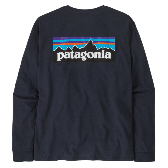 Patagonia M\'s L/S P-6 Logo Responsibili-Tee New Navy dans le groupe Habits et chaussures / Habits / T-shirts l\'adresse Sportfiskeprylar.se (38518-NENA-Sr)
