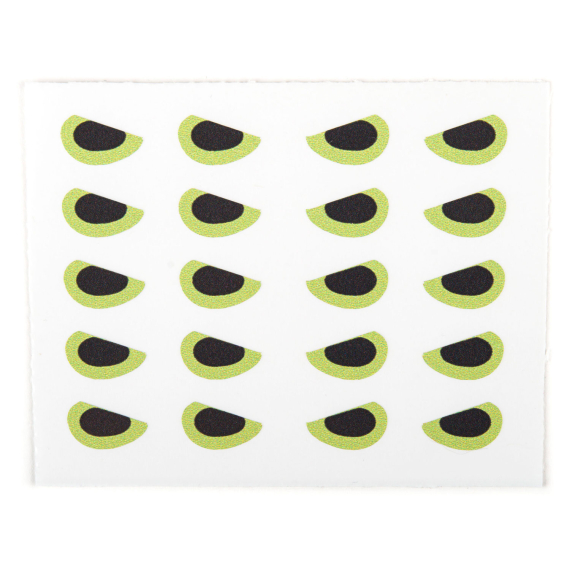 Angry Predator Eyes Chartreuse 10mm dans le groupe Hameçons et terminal tackle / Fabrication mouche / Matériel de montage de mouches / Yeux l\'adresse Sportfiskeprylar.se (400003)