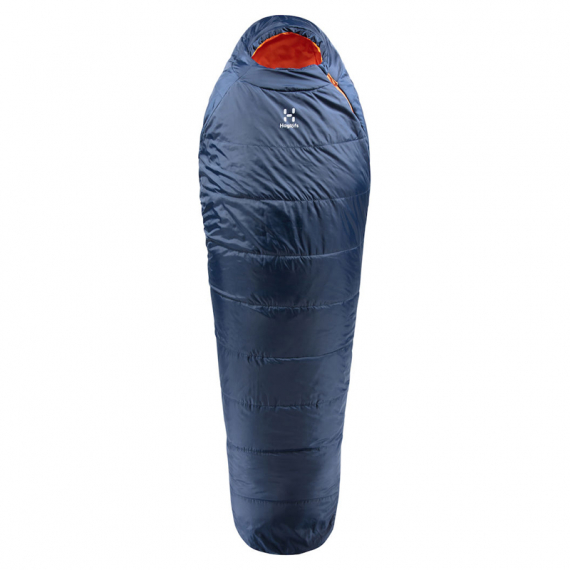 Haglöfs Tarius -5 Midnight Blue/Tangerine - 190cm dans le groupe Loisirs en plein air / Sacs de couchage et oreillers / Sacs de couchage l\'adresse Sportfiskeprylar.se (4161504GW220)
