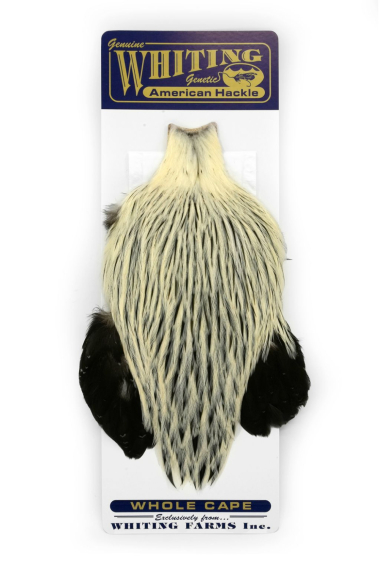 Whiting American Rooster Cape Silver Badger dans le groupe Hameçons et terminal tackle / Fabrication mouche / Matériel de montage de mouches / Plumes et capes / Capes et selles l\'adresse Sportfiskeprylar.se (41801018)