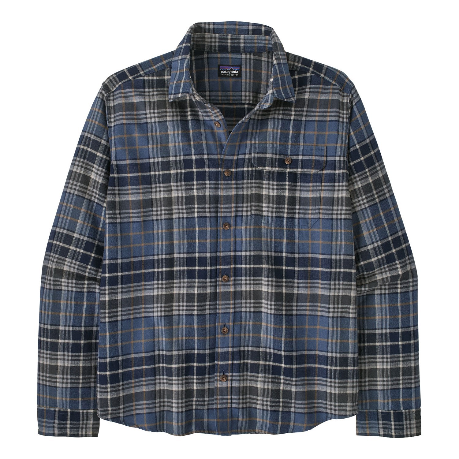 Patagonia M\'s L/S LW Fjord Flannel Shirt DPNV dans le groupe Habits et chaussures / Vêtements / Chemises l\'adresse Sportfiskeprylar.se (42410-DPNV-XXLr)