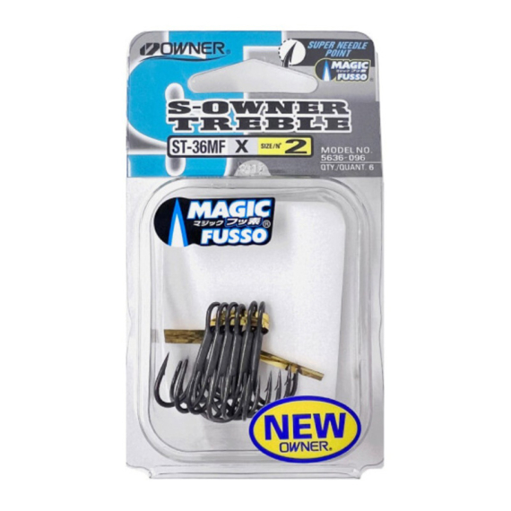 Owner ST-36 Magic Fusso Treble Hook dans le groupe Hameçons et terminal tackle / Hamecon peche / Hameçon triple l\'adresse Sportfiskeprylar.se (44-5636MF-036r)