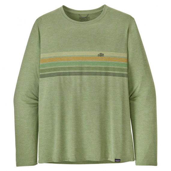 Patagonia M\'s L/S Cap Cool Daily Graphic Shirt Line Logo Ridge Stripe: Salvia Green X-Dye dans le groupe Habits et chaussures / Habits / Sweats / T-shirts manches longues l\'adresse Sportfiskeprylar.se (45190-LSGXr)
