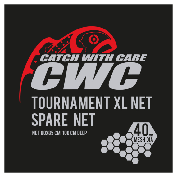 CWC Tournament XL 100cm, D40 Spare Net dans le groupe Accessoires de pêche / Epuisette peche / Sacs épuisette l\'adresse Sportfiskeprylar.se (49-FNETCWC4SX)