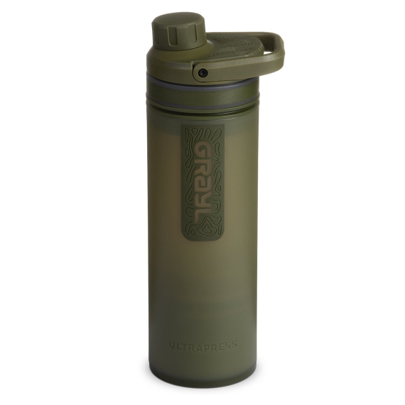 Grayl UltraPress 500ml Purifier Bottle - Olive Drab dans le groupe Loisirs en plein air / Autres équipement outdoor / Water Filters & Purifiers l\'adresse Sportfiskeprylar.se (500-ODG)
