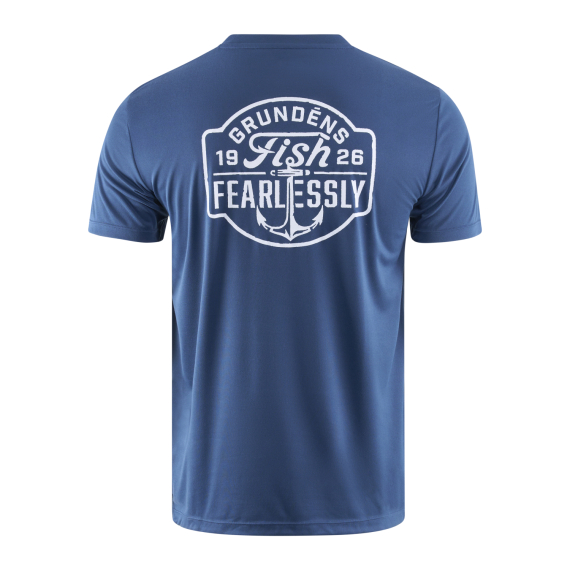 Grundéns Fish Fearlessly SS Tech Tee Blue Abyss dans le groupe Habits et chaussures / Habits / T-shirts l\'adresse Sportfiskeprylar.se (50117-477-0014r)