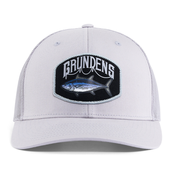 Grundéns Bluefin Trucker Grey Mist, dans le groupe Habits et chaussures / Chapeau de peche, casquette peche / Casquettes / Casquettes trucker l\'adresse Sportfiskeprylar.se (50246-028-0001)