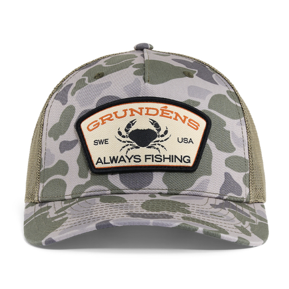 Grundéns Always Fishing Trucker Marsh Camo dans le groupe Habits et chaussures / Chapeau de peche, casquette peche / Casquettes / Casquettes trucker l\'adresse Sportfiskeprylar.se (50293-934-0001)