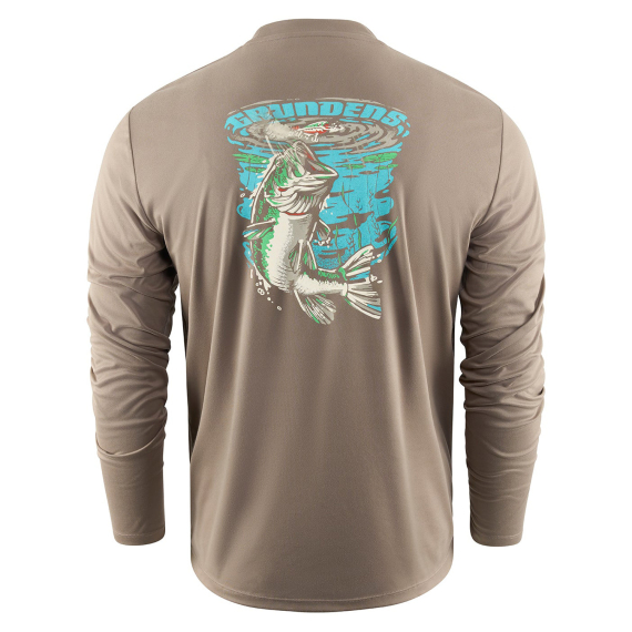 Grundéns Bass Popper LS Tech Tee Otter dans le groupe Habits et chaussures / Habits / Sweats / T-shirts manches longues l\'adresse Sportfiskeprylar.se (50333-355-0013r)