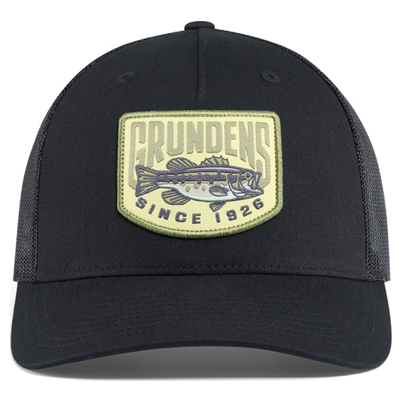 Grundéns Bass Patch Trucker Black dans le groupe Habits et chaussures / Chapeau de peche, casquette peche / Casquettes / Casquettes trucker l\'adresse Sportfiskeprylar.se (50397-001-0001)