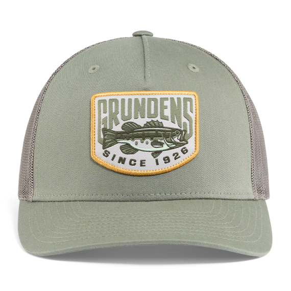 Grundéns Bass Patch Trucker Cap Loden dans le groupe Habits et chaussures / Chapeau de peche, casquette peche / Casquettes / Casquettes trucker l\'adresse Sportfiskeprylar.se (50397-353-0001)