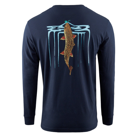 Grundéns Riser LS T-Shirt Dark Navy dans le groupe Habits et chaussures / Habits / Sweats / T-shirts manches longues l\'adresse Sportfiskeprylar.se (50434-425-0013r)