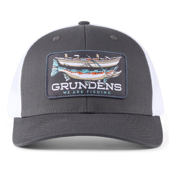 Grundéns Drift Boat Trucker Charcoal/White dans le groupe Habits et chaussures / Chapeau de peche, casquette peche / Casquettes / Casquettes trucker l\'adresse Sportfiskeprylar.se (50463-123-0001)