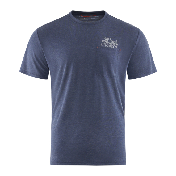 Grundéns Species Pocket Tee Dark Navy Heather dans le groupe Habits et chaussures / Habits / T-shirts l\'adresse Sportfiskeprylar.se (50478-469-0014r)