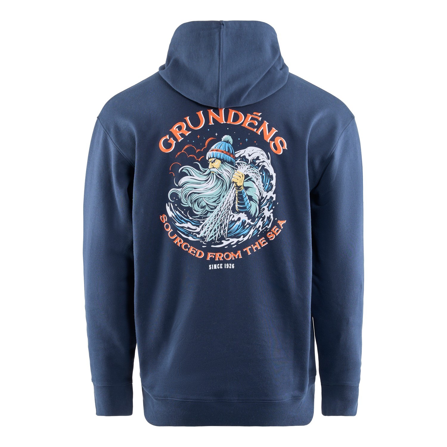 Grundéns Displacement DWR Hoodie Sea Sourced Dark Navy dans le groupe Habits et chaussures / Vêtements / Sweats / Hoodies l\'adresse Sportfiskeprylar.se (50506-422-0013r)