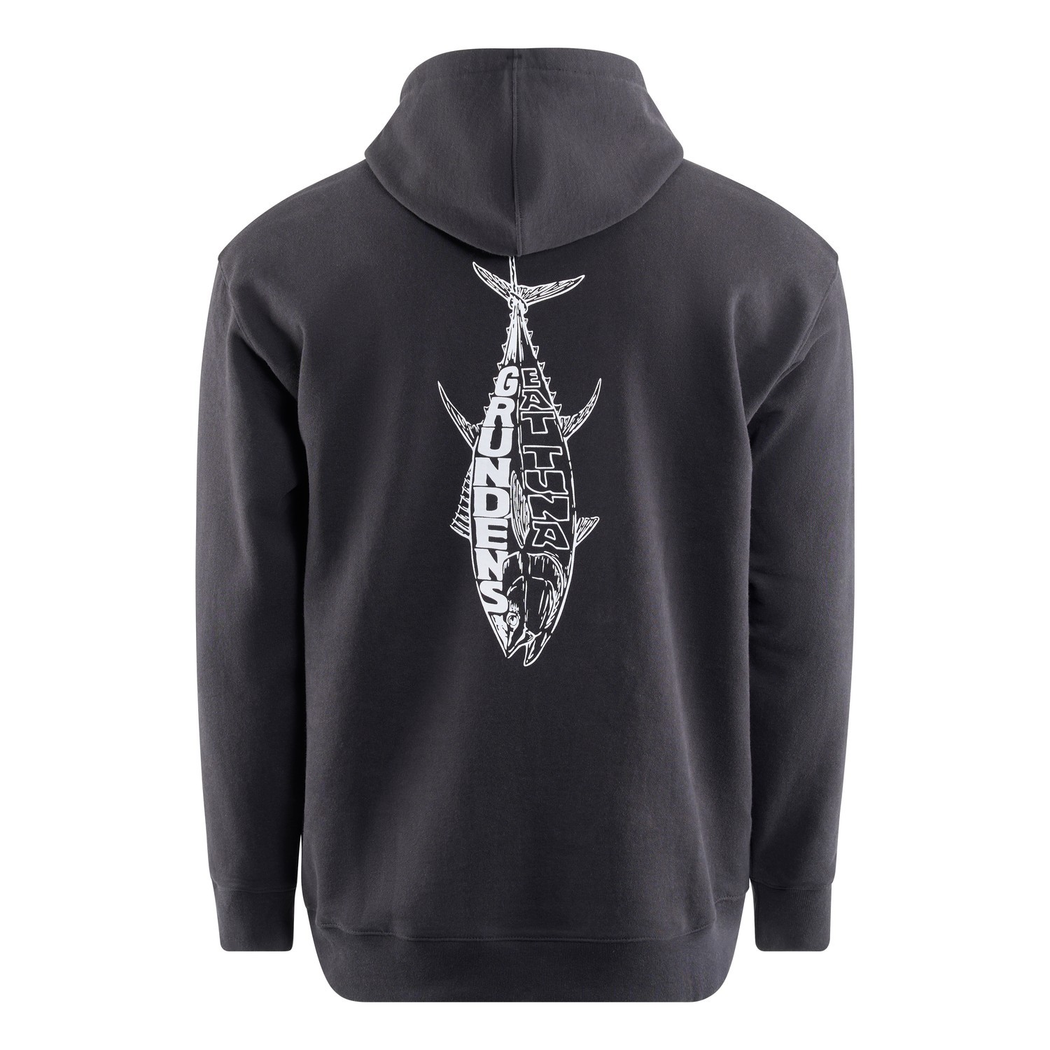 Grundéns Eat Your Words DWR HD Hoodie Black Tuna Graphic dans le groupe Habits et chaussures / Vêtements / Sweats / Hoodies l\'adresse Sportfiskeprylar.se (50518-069-0013r)