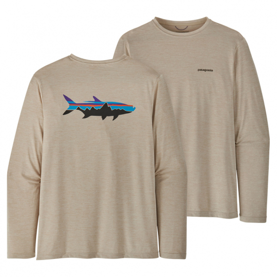 Patagonia M\'s L/S Cap Cool Daily Fish Graphic Shirt Fitz Roy Tarpon: Pumice X-Dye dans le groupe Habits et chaussures / Habits / Sweats / T-shirts manches longues l\'adresse Sportfiskeprylar.se (52147-FZPXr)