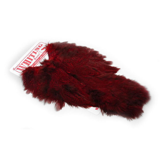 Whiting Coq De Leon Hen SH/C Speckled dyed Red dans le groupe Hameçons et terminal tackle / Fabrication mouche / Matériel de montage de mouches / Plumes et capes / Hackle l\'adresse Sportfiskeprylar.se (52803652)