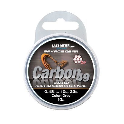 Savage Gear Carbon49 Coated Grey 10m dans le groupe Hameçons et terminal tackle / Leaders et Bas de ligne / Bas de ligne / Câble l\'adresse Sportfiskeprylar.se (54897r)