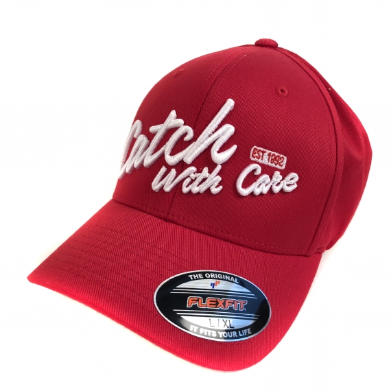 CWC Flexfit Cap Red dans le groupe Habits et chaussures / Chapeau de peche, casquette peche / Casquettes / Casquettes Flexfit l\'adresse Sportfiskeprylar.se (58-CWC-84Lr)