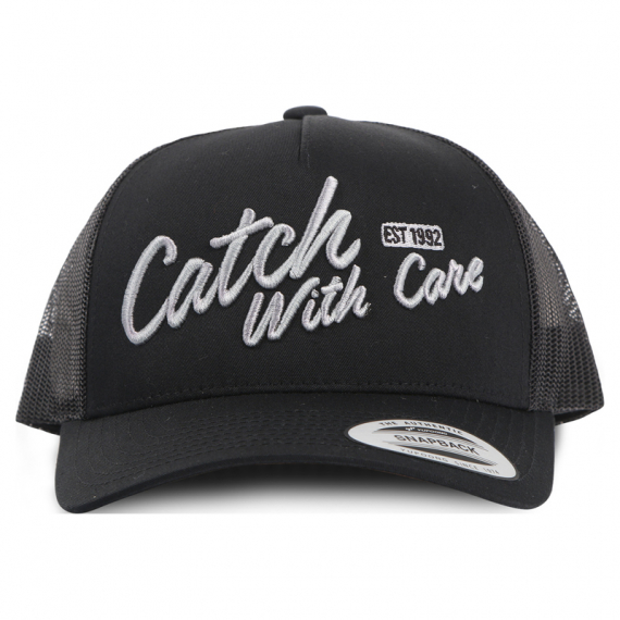 CWC Snapback Trucker Cap Black Text dans le groupe Habits et chaussures / Chapeau de peche, casquette peche / Casquettes / Casquettes snapback l\'adresse Sportfiskeprylar.se (58-CWC-86)