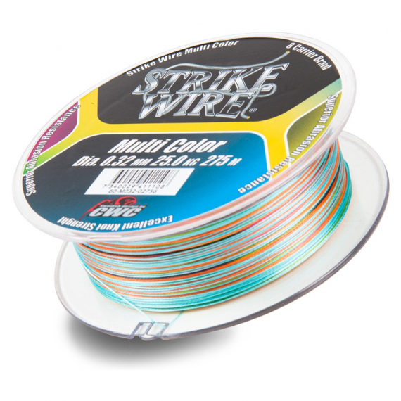 Strike Wire Multi Color X8 - 275m dans le groupe Lignes de pêche / Tresse peche l\'adresse Sportfiskeprylar.se (60-M041-02756r)