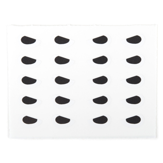 Angry Predator Eyes White 6mm dans le groupe Hameçons et terminal tackle / Fabrication mouche / Matériel de montage de mouches / Yeux l\'adresse Sportfiskeprylar.se (600005)