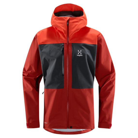 Haglöfs Front Proof Jacket Men Habanero/Corrosion dans le groupe Habits et chaussures / Habits / veste de peche, veste pecheur / Vestes étanches l\'adresse Sportfiskeprylar.se (6061435MB020r)
