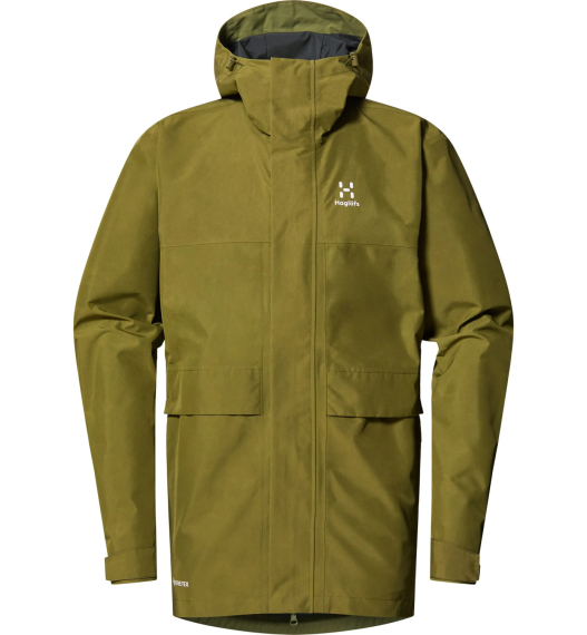 Haglöfs Reed GTX Parka Men Olive Green dans le groupe Habits et chaussures / Habits / veste de peche, veste pecheur / Vestes de pluie l\'adresse Sportfiskeprylar.se (6064544VY015r)