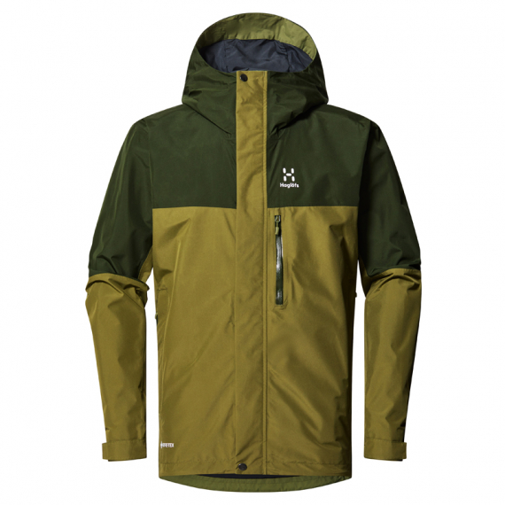 Haglöfs Lark GTX Jacket Men Olive Green/Seaweed Green dans le groupe Habits et chaussures / Habits / veste de peche, veste pecheur / Vestes de pluie l\'adresse Sportfiskeprylar.se (6064565MP020r)