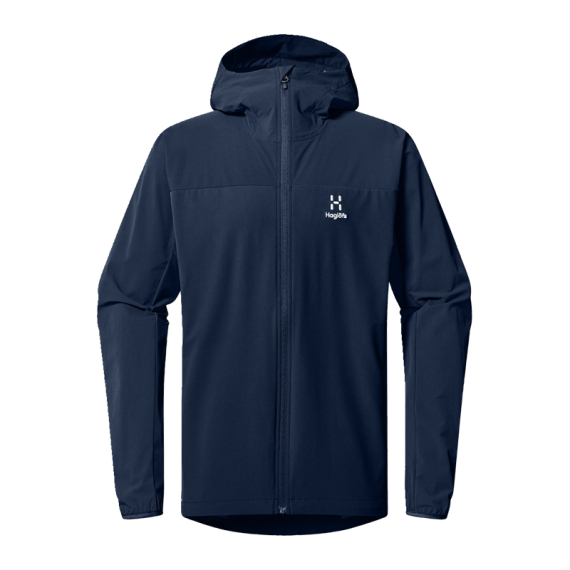 Haglöfs Move Softshell Hood Men Tarn Blue dans le groupe Habits et chaussures / Habits / veste de peche, veste pecheur / Vestes étanches l\'adresse Sportfiskeprylar.se (6068783N5015r)