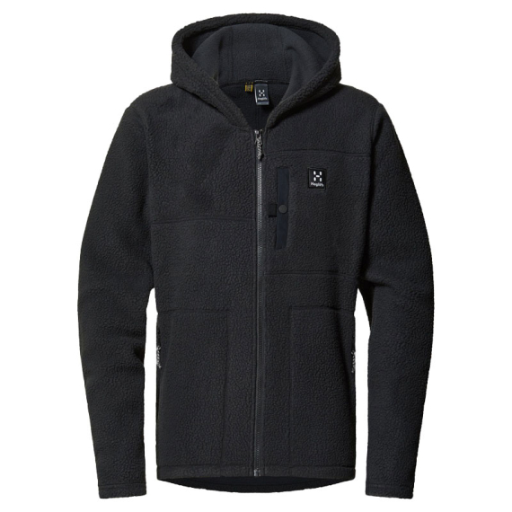 Haglöfs Malung Pile Hood Men True Black dans le groupe Habits et chaussures / Habits / veste de peche, veste pecheur / Vestes polaire l\'adresse Sportfiskeprylar.se (6069582C5020r)
