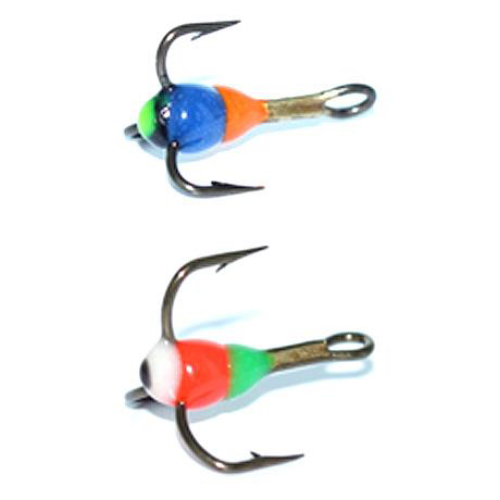 Glow Hook 2-pcs size 14 dans le groupe Hameçons et terminal tackle / Hamecon peche / Hameçons jigging sous glace l\'adresse Sportfiskeprylar.se (607000140007r)