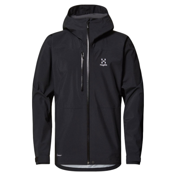 Haglöfs Front Proof Jacket Men True Black dans le groupe Habits et chaussures / Habits / veste de peche, veste pecheur / Vestes de pluie l\'adresse Sportfiskeprylar.se (6077632C5020r)