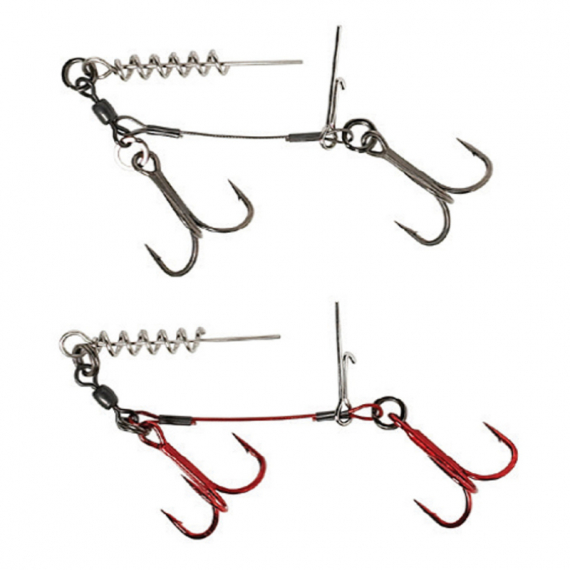 Savage Gear Carbon49 Corkscrew Stinger (2 x treble) 2-pack dans le groupe Hameçons et terminal tackle / Stingers et accessoires stingers / Stingers l\'adresse Sportfiskeprylar.se (61764r)