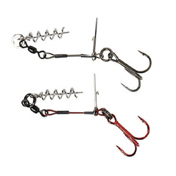 Savage Gear Carbon49 Corkscrew Stinger (1 x treble) 2-pack dans le groupe Hameçons et terminal tackle / Stingers et accessoires stingers / Stingers l\'adresse Sportfiskeprylar.se (61768r)