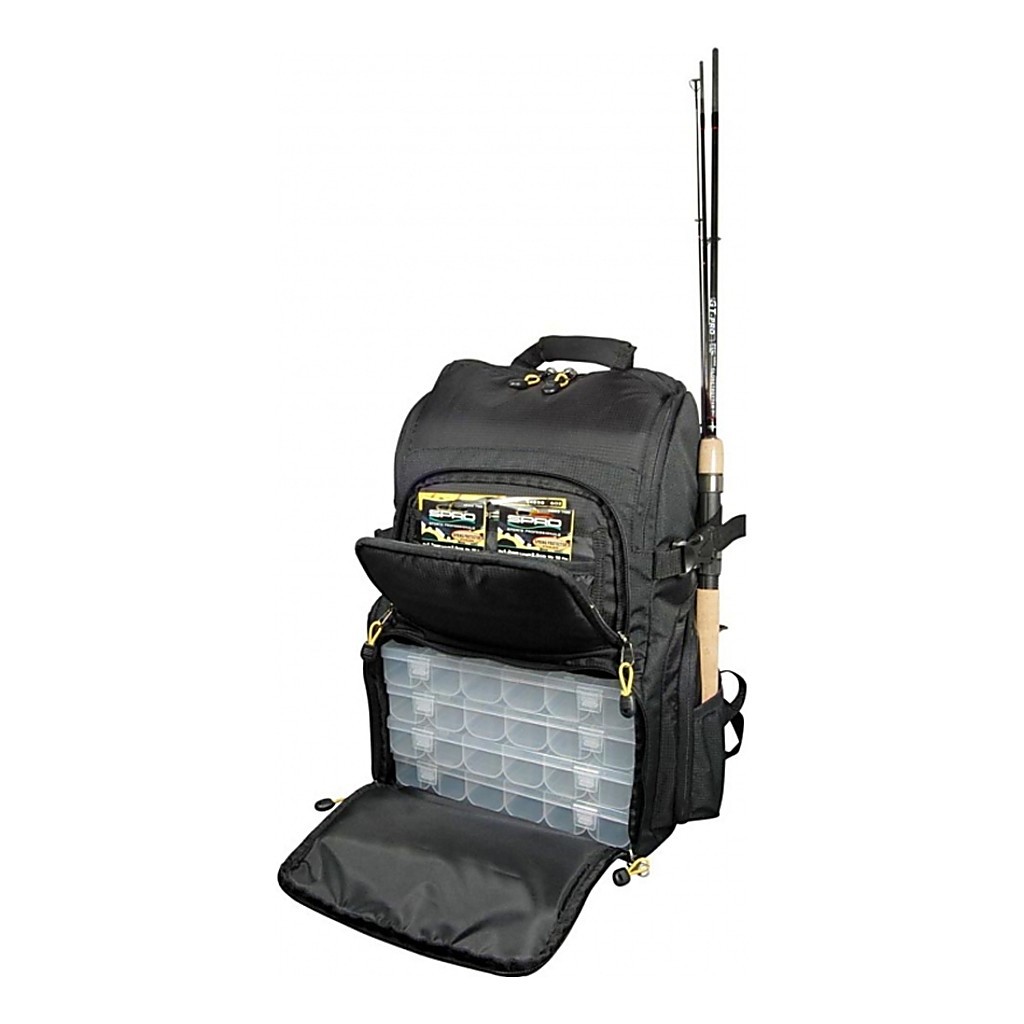 Spro Back Pack inkl. 4 boxar dans le groupe Techniques de pêche / Pêche sous la glace / Stockage / Sacs à dos l\'adresse Sportfiskeprylar.se (6203500)