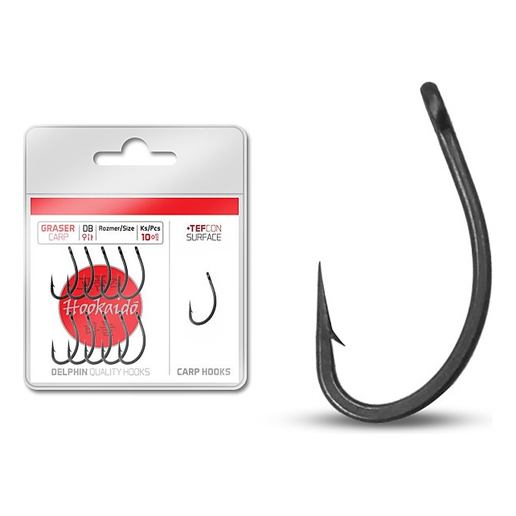 Delphin Hooks HKD Graser Tefcon 10+1-pack dans le groupe Hameçons et petit matériel / Hameçons de pêche / Hameçon carpe l\'adresse Sportfiskeprylar.se (622715004r)