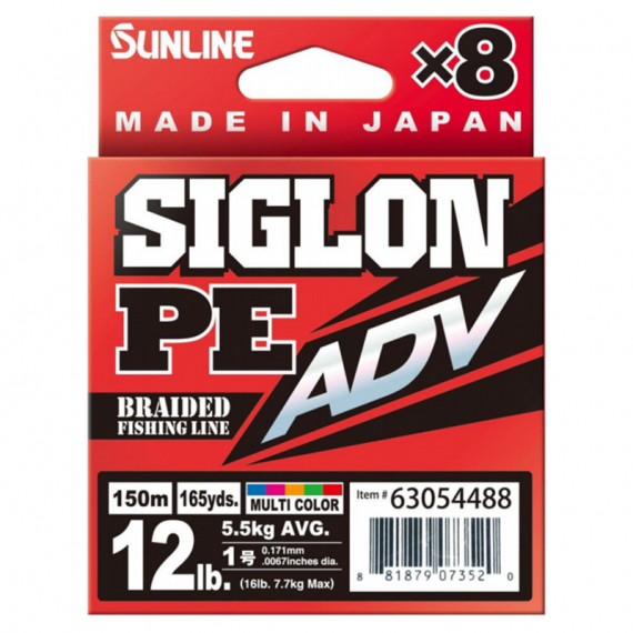 Sunline Siglon PE ADV (x8) 150m Multi Color dans le groupe Lignes de pêche / Tresse peche l\'adresse Sportfiskeprylar.se (63054482r)