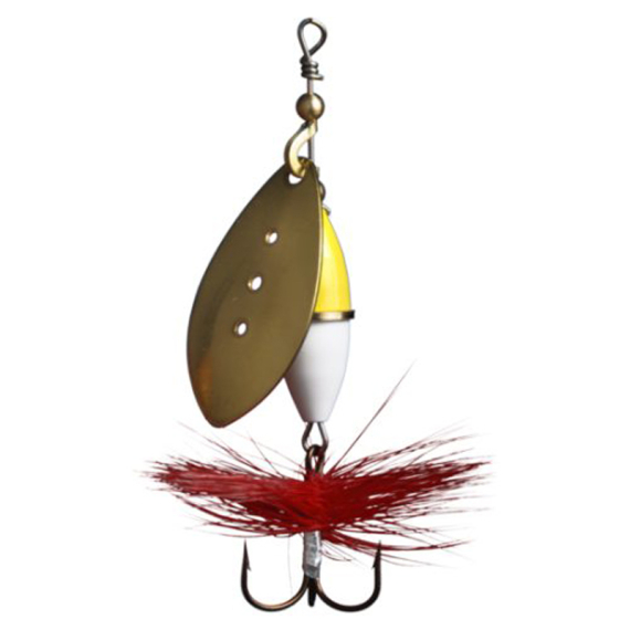 Wipp Spinnare 10 g Gold Yellow/White dans le groupe Leurre de la peche / Spinners / Inlinespinnare l\'adresse Sportfiskeprylar.se (6443-28)