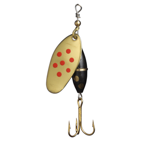 Myran Panter 10g - Gold/Red/Dotted dans le groupe Leurre de la peche / Spinners / Inlinespinnare l\'adresse Sportfiskeprylar.se (6483-28)