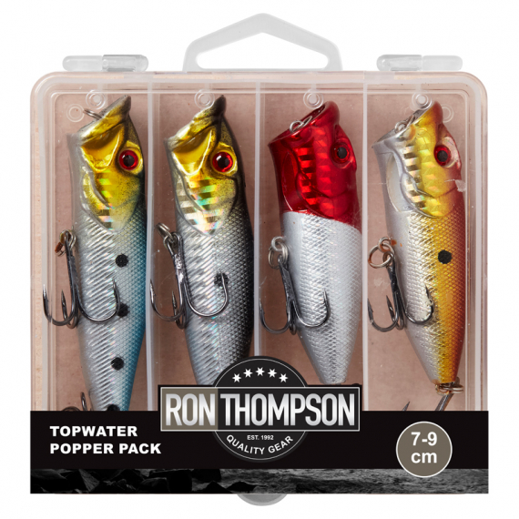 DAM/R.T Topwater Popper Pack Inc. Box 7-9cm dans le groupe Leurre de la peche / Leurre de surface l\'adresse Sportfiskeprylar.se (65413)