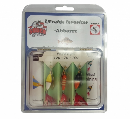 Myran Utvalda Favoriter Abborre 3-Pack dans le groupe Leurre de la peche / Cuillers tournantes l\'adresse Sportfiskeprylar.se (6999-AB)