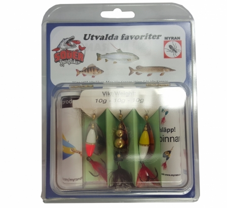 Myran Utvalda Favoriter 3-pack dans le groupe Leurre de la peche / Cuillers tournantes l\'adresse Sportfiskeprylar.se (6999-utvald)