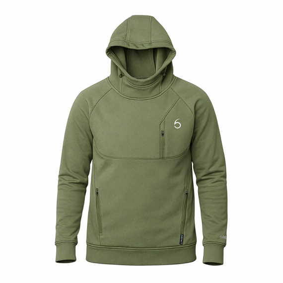 6th Sense FishDock Hoodie Concrete dans le groupe Habits et chaussures / Vêtements / Sweats / Hoodies l\'adresse Sportfiskeprylar.se (6FDCKHD04-2Xr)