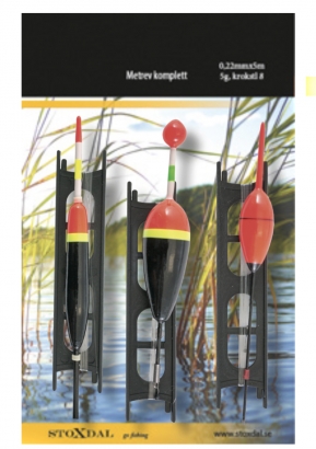Komplett metrev 0,22mm/5g/Hooksize 8 dans le groupe Hameçons et terminal tackle / Kits flotteur / Montage coup préfait l\'adresse Sportfiskeprylar.se (7051)