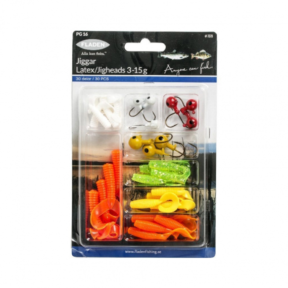 Fladen Jiggsortiment 3-15g dans le groupe Leurre de la peche / Kits leurres l\'adresse Sportfiskeprylar.se (7079)