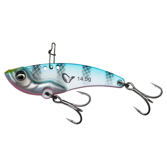Savage Gear Vib Blade 4,5cm 8,5g - Blue Pink Stripes dans le groupe Leurre de la peche / Appâts vibrants l\'adresse Sportfiskeprylar.se (71443)