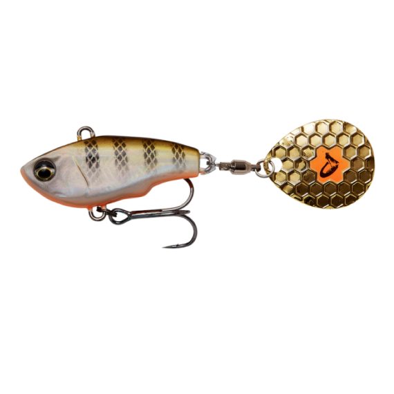 Savage Gear Fat Tail Spin 8cm, 24g Sinking - Perch dans le groupe Leurre de la peche / Appâts vibrants l\'adresse Sportfiskeprylar.se (71771)