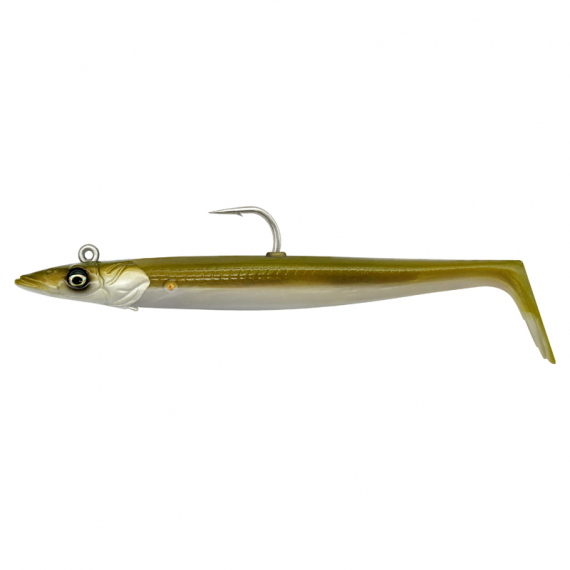 Savage Gear Sandeel V2 14cm 33g Sinking 2+1 - Khaki dans le groupe Leurre de la peche / Leurre souple / Jigs pour perches et pour sandres l\'adresse Sportfiskeprylar.se (72495)